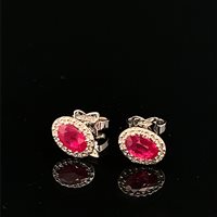 Orecchini Recarlo Donna in Oro bianco Rubino 1.11 Ct XE 237/BRU2 - XE 237/BRU2